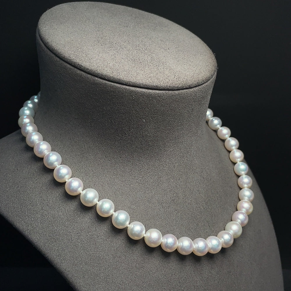 Seawater Pearl Necklace Non-Gold Total Weight Approximately 49.76g Size About 9.7mm