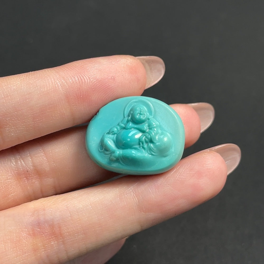 Turquoise Pendant Containing Other Mineral Components