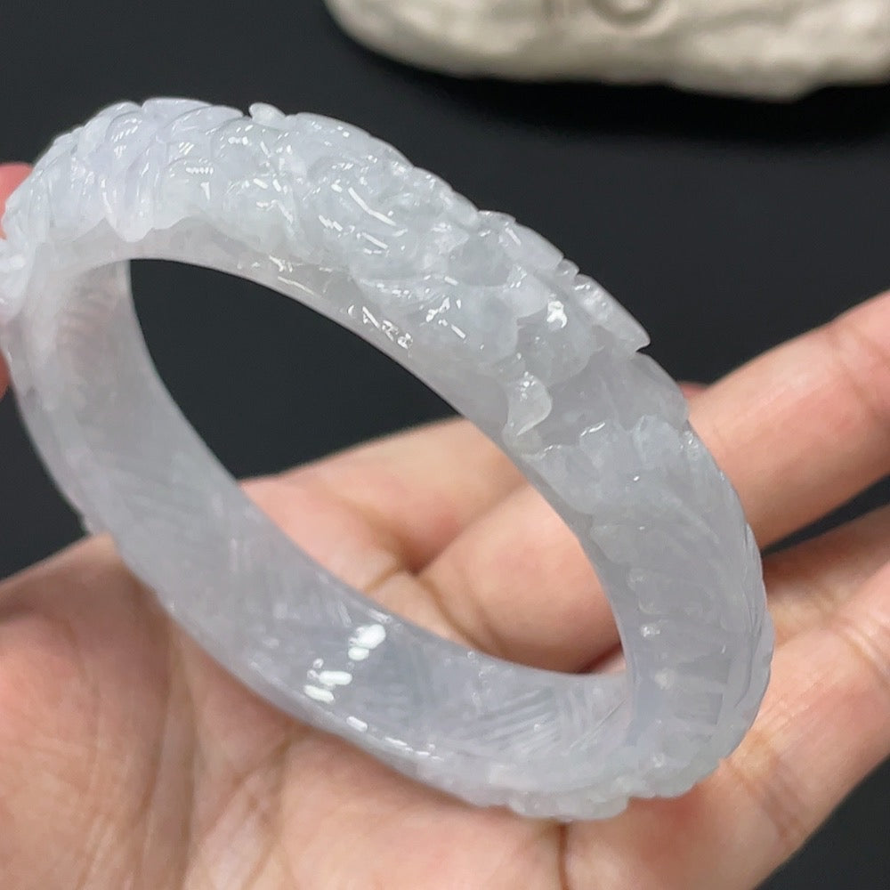 Jadeite Bangle Set Size 55.8 Total Weight Approx. 125.22g