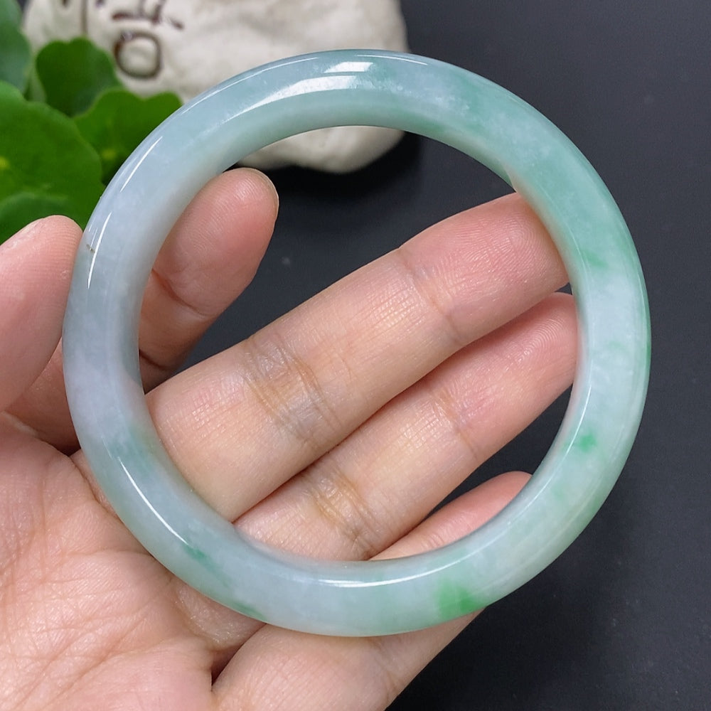 Jadeite Round Bracelet Size 54 Total Weight Approx. 50.7g