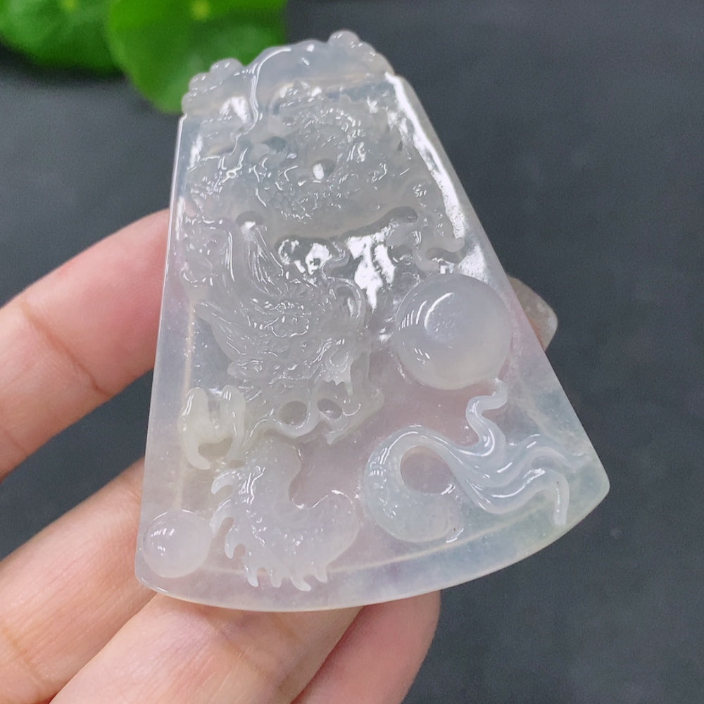 JadeitePendant Dragon Plaque Total Weight 23.882g
