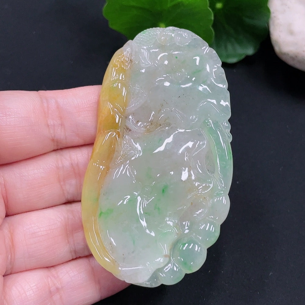 Jadeite Pendant Total weight approx. 36.7g (Color origin undetermined)