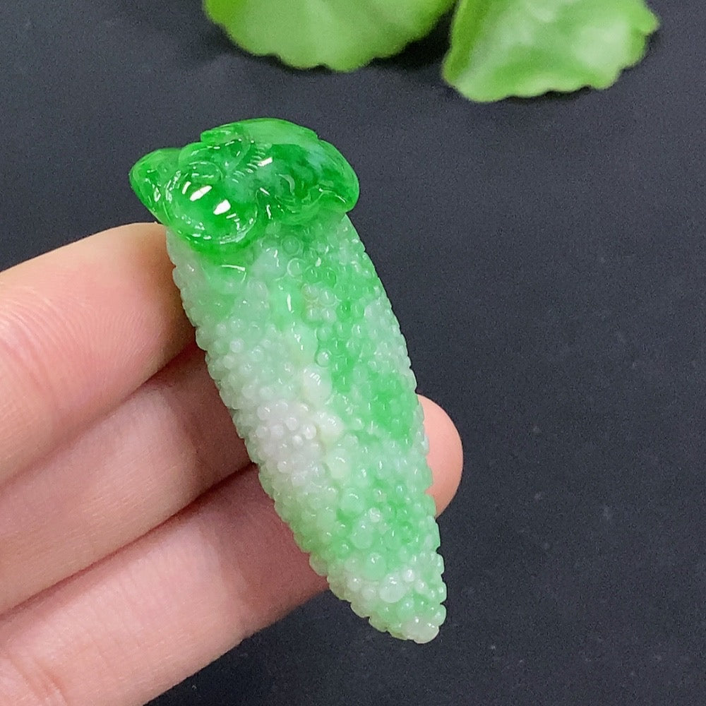 Jadeite Grape Pendant, Total Weight Approx. 22g