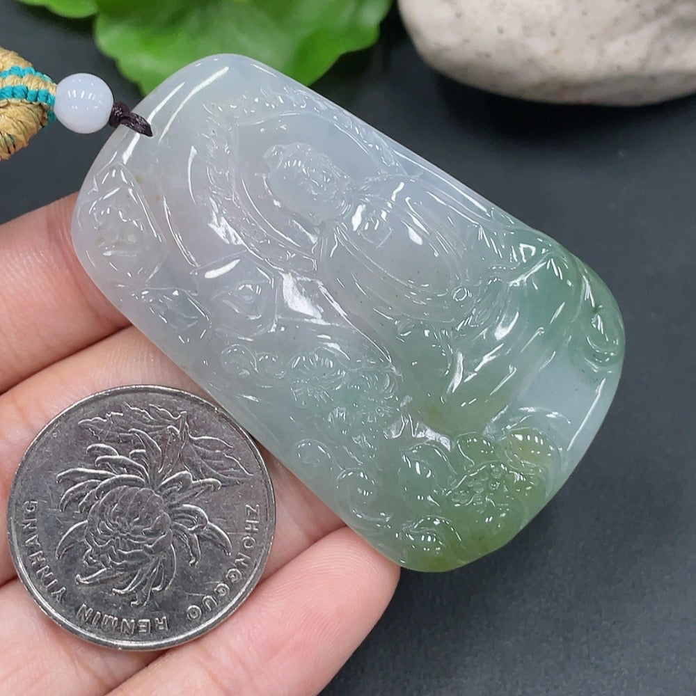 Jadeite Buddha Pendant Total Weight 28.657g