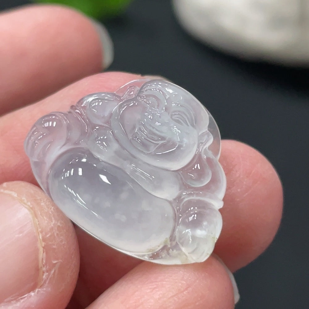 Jadeite Buddha Pendant, Total Weight Approx. 4g