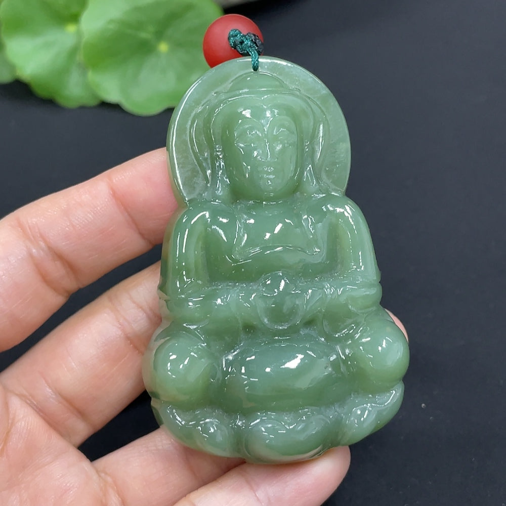Hetian Jade Jasper Pendant Guanyin