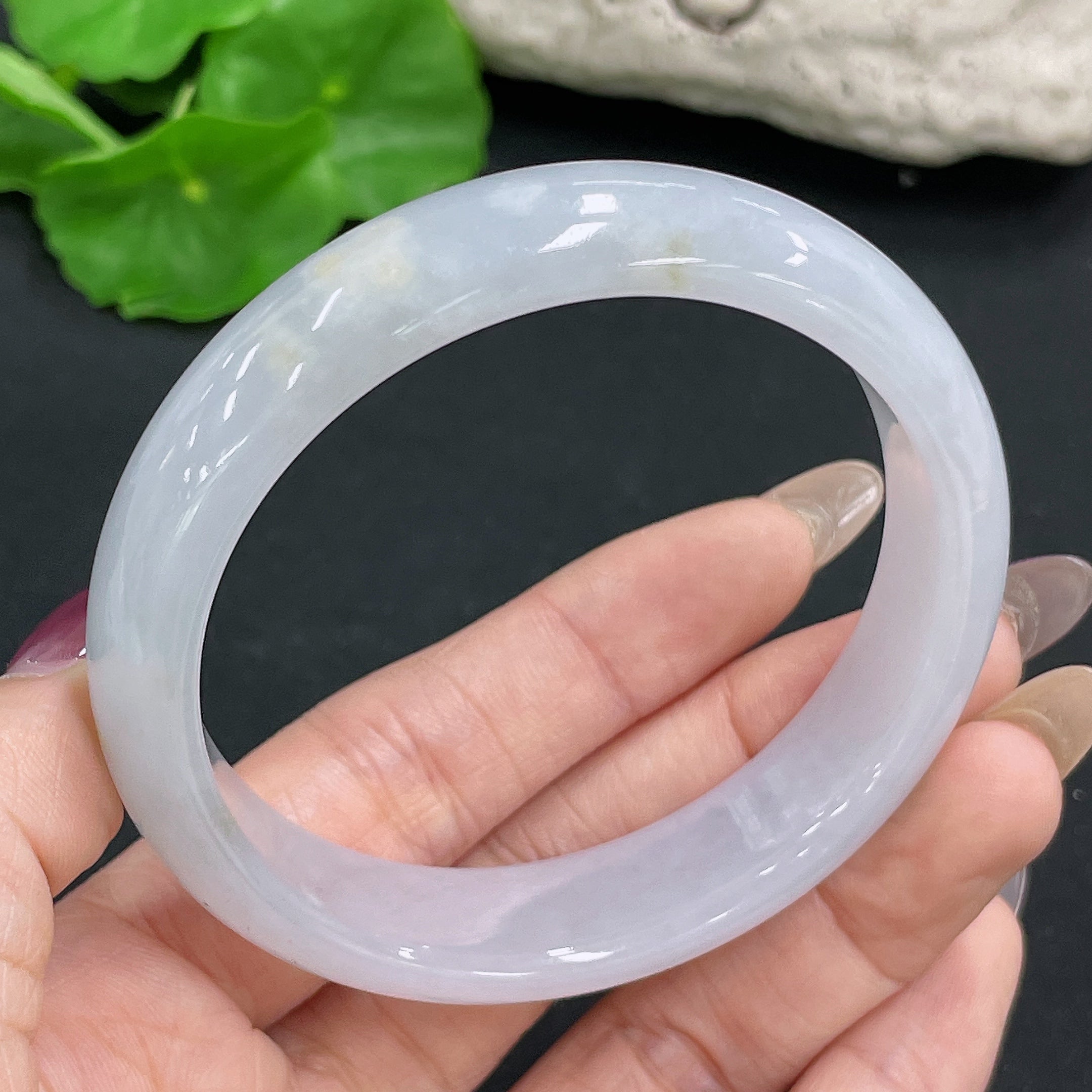 Jadeite Round Bangle Size 57.3 Total Weight Approx. 54g
