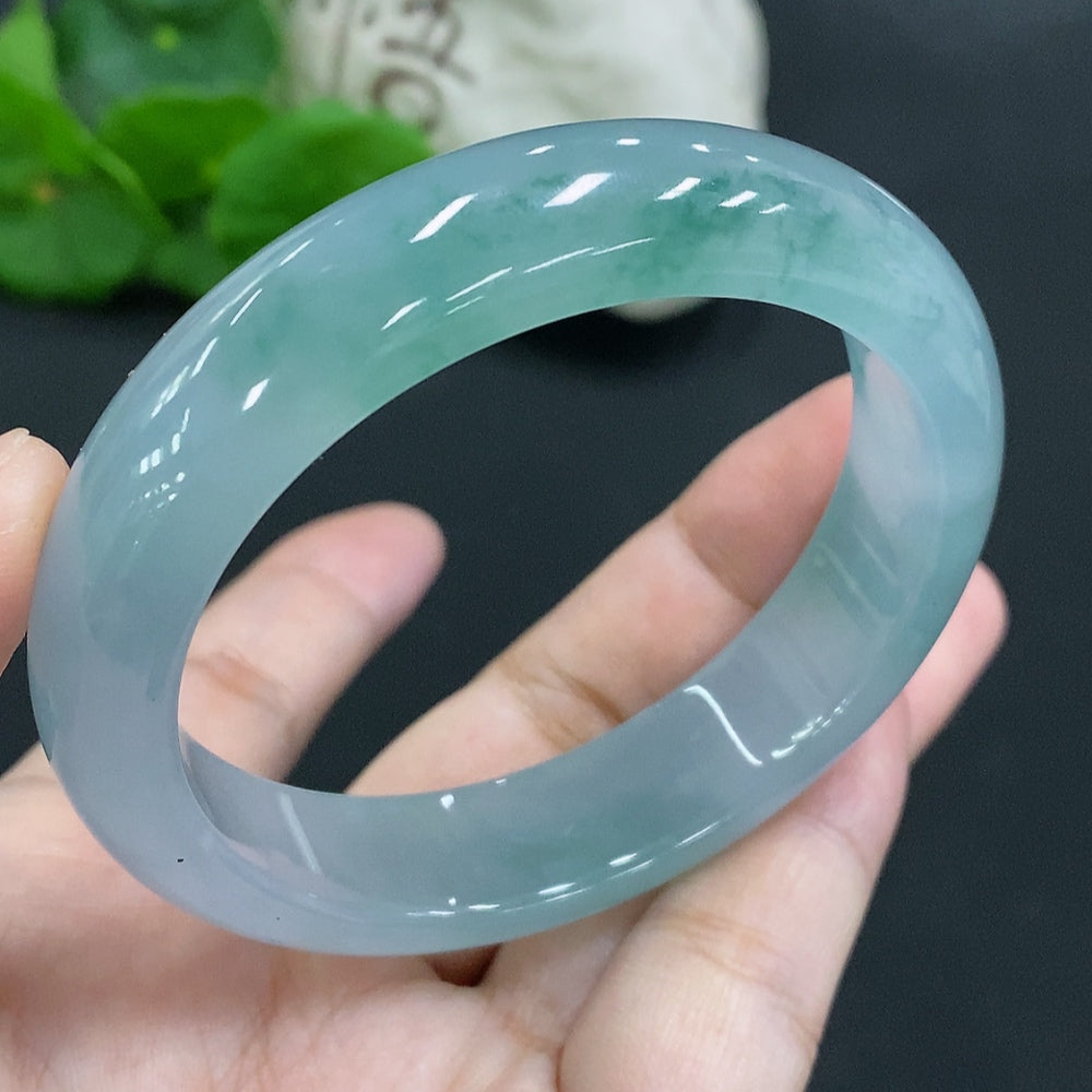 Jadeite Round Bangle Size 56.7 Total Weight Approx. 63.5g [Total Value: $23,759 USD]