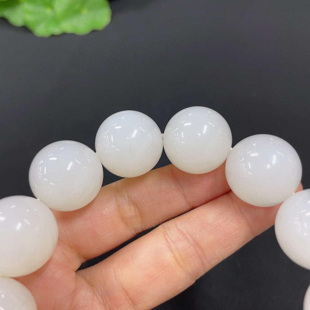 Hetian Jade Bracelet, Approx. 17.8mm, Total Weight Approx. 118.6g