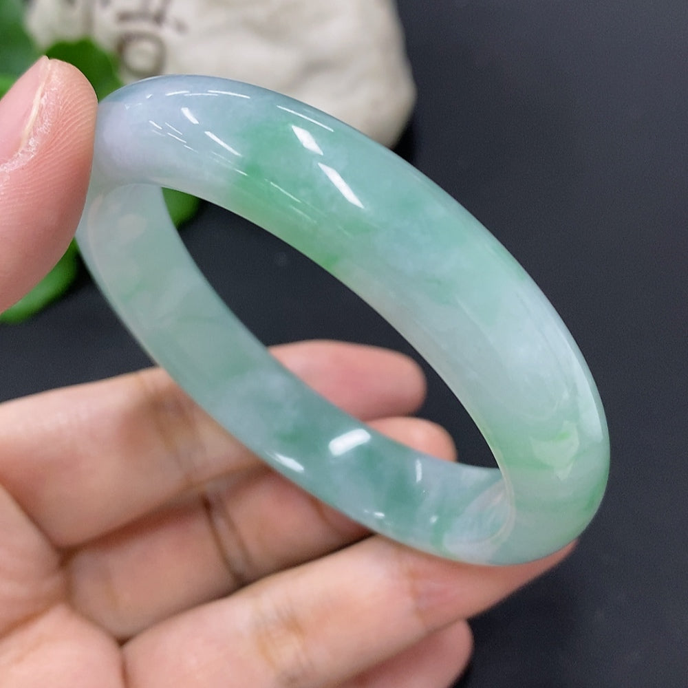 Jadeite Round Bracelet Size 54 Total Weight Approx. 50.7g