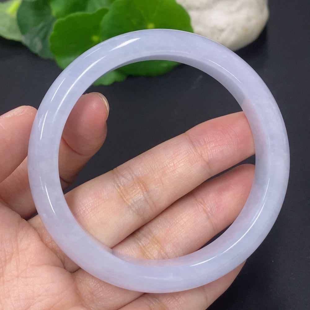 Jadeite Round Bangle Size 56.3 Total Weight Approx. 52g