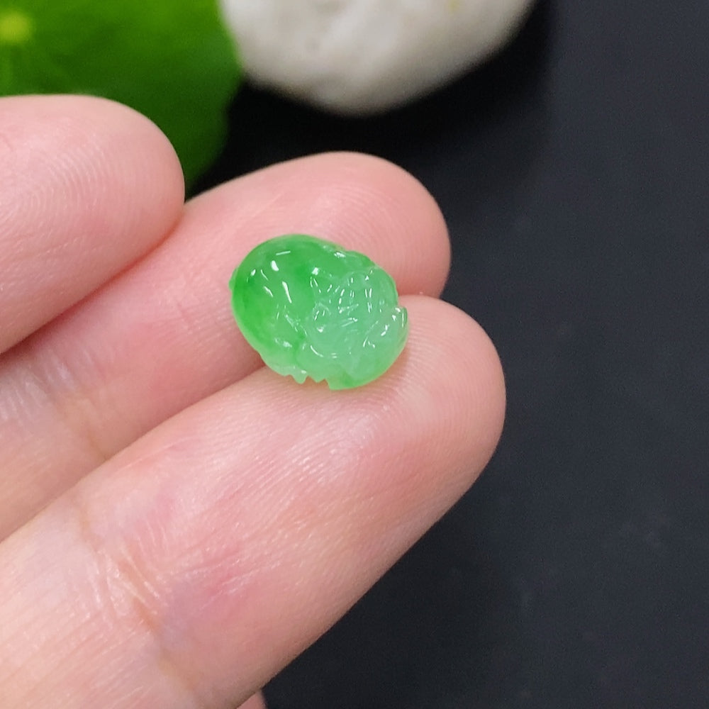Jadeite Three-legged Golden Toad Inlay Piece