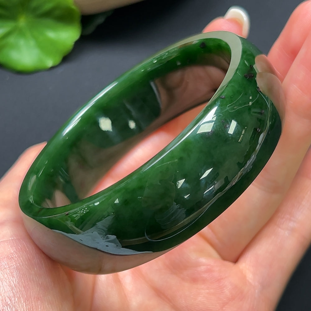 Hetian Jade Jasper Round Bracelet