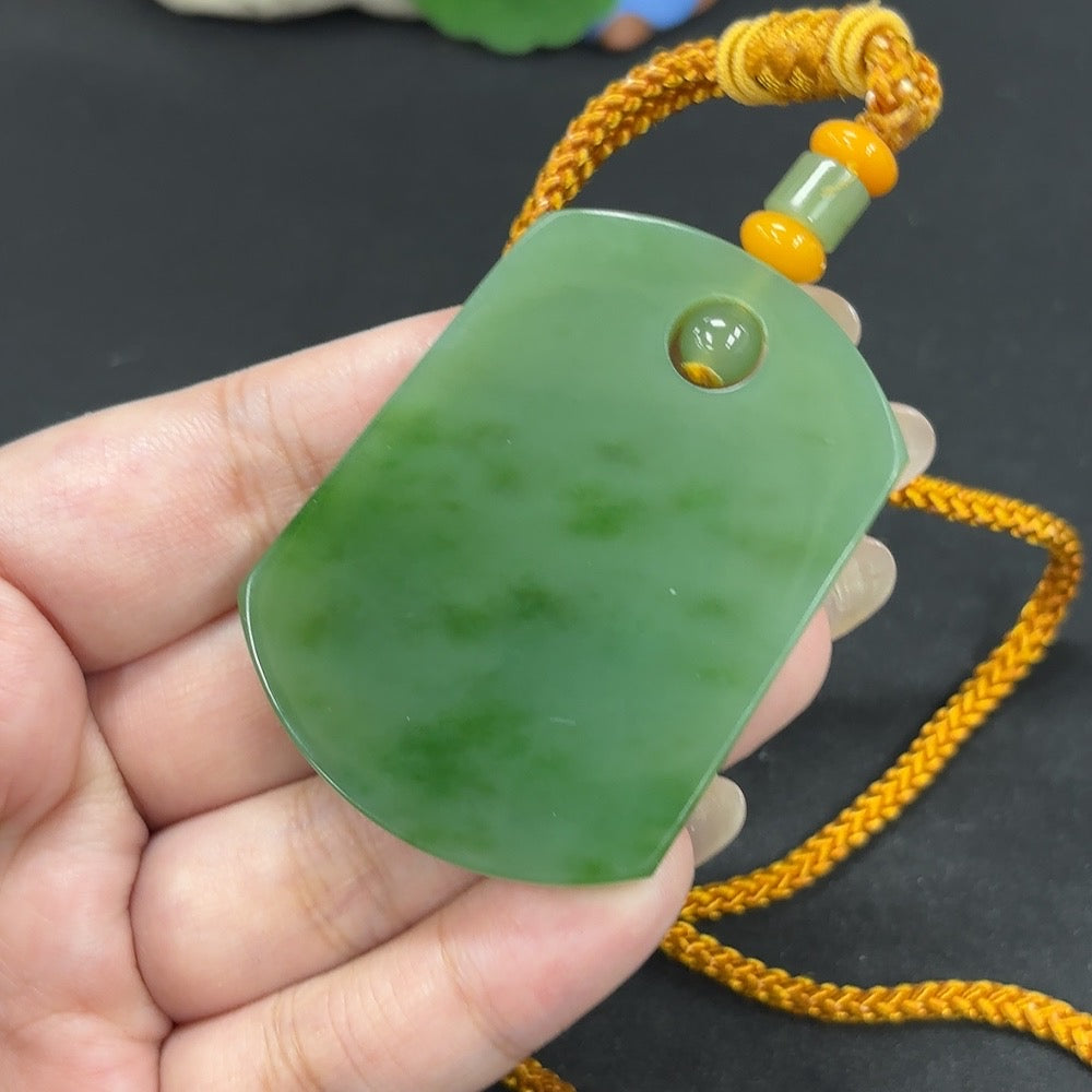 Hetian Jade Plain Pendant