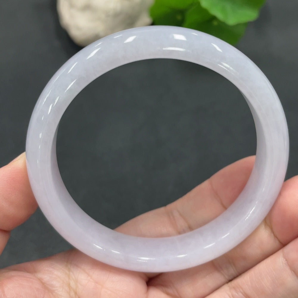 Jadeite Round Bangle, Size 57.8, Total Weight 49.801g