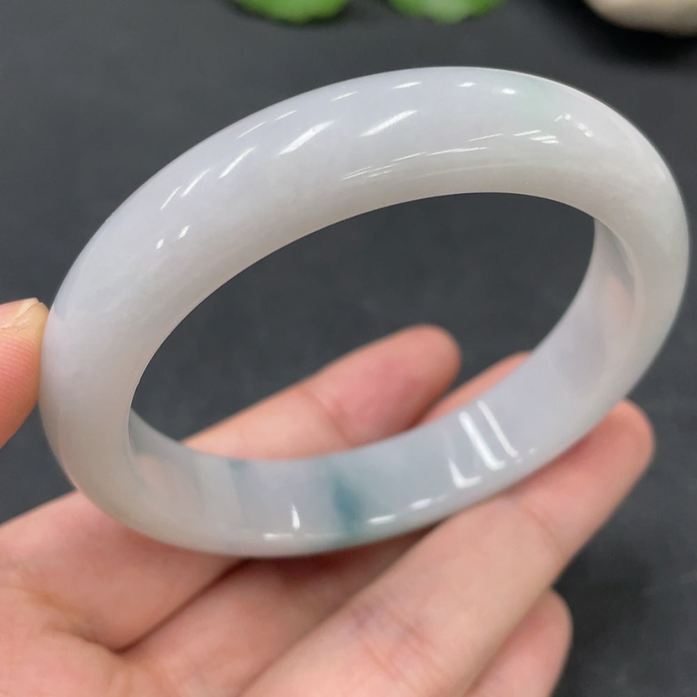 Jadeite Round Bangle Size 55.5 Total Weight 53.721g