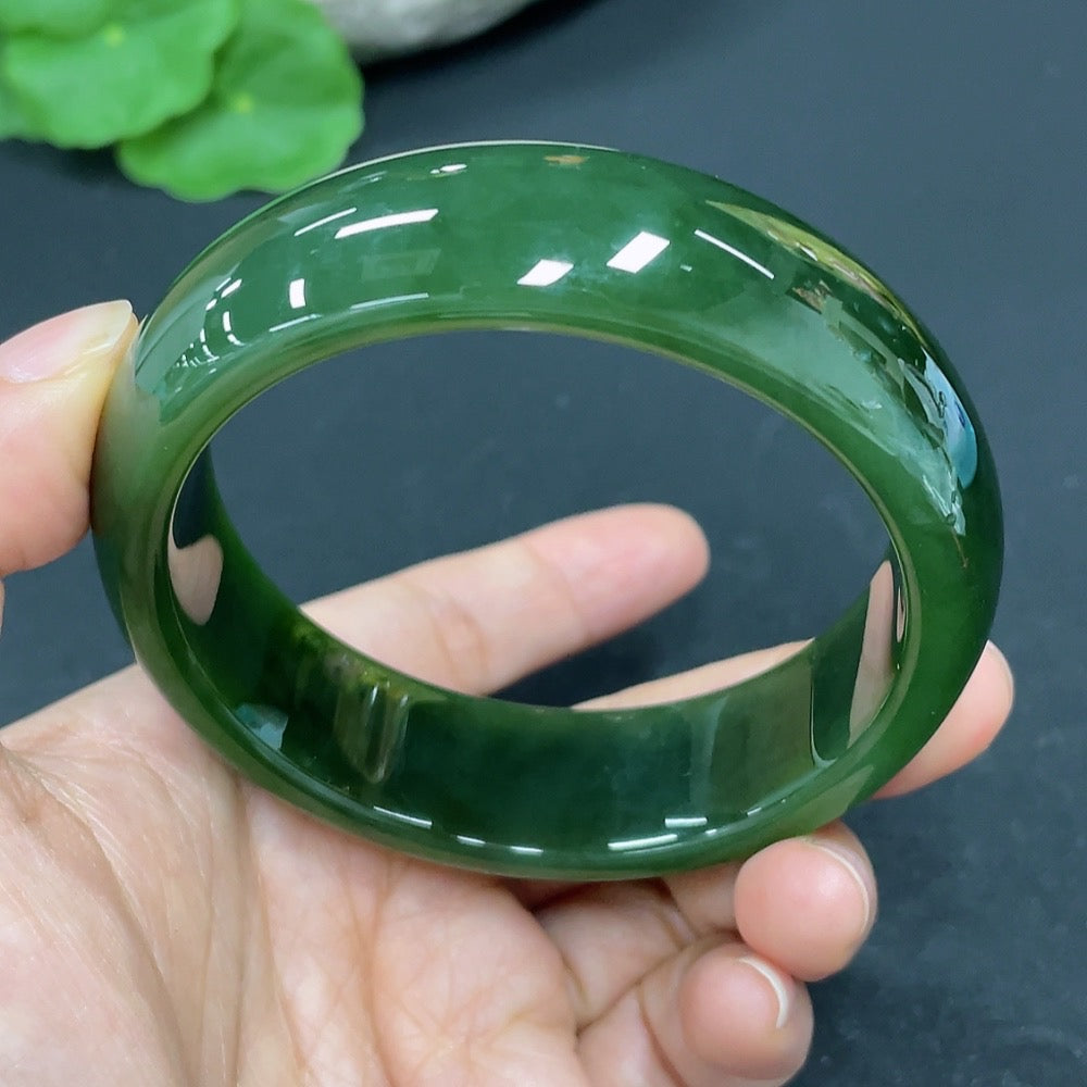 Hetian Jade Jasper Round Bracelet