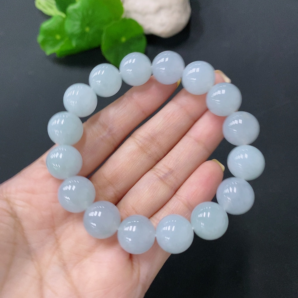Jadeite Bracelet Maximum Bead Size Approx. 12.5mm Total Weight Approx. 52.83g