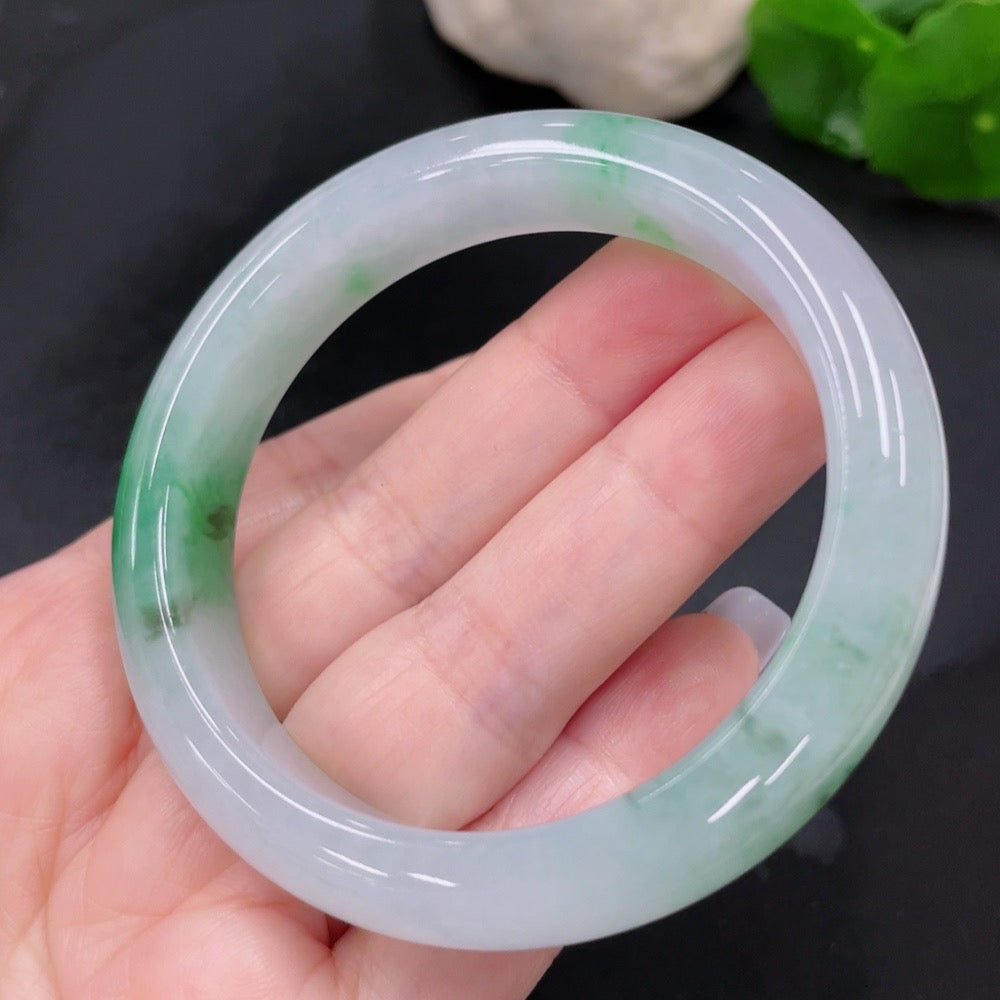 Jadeite Round Bangle Size 53.2 Total Weight Approx. 52.9g
