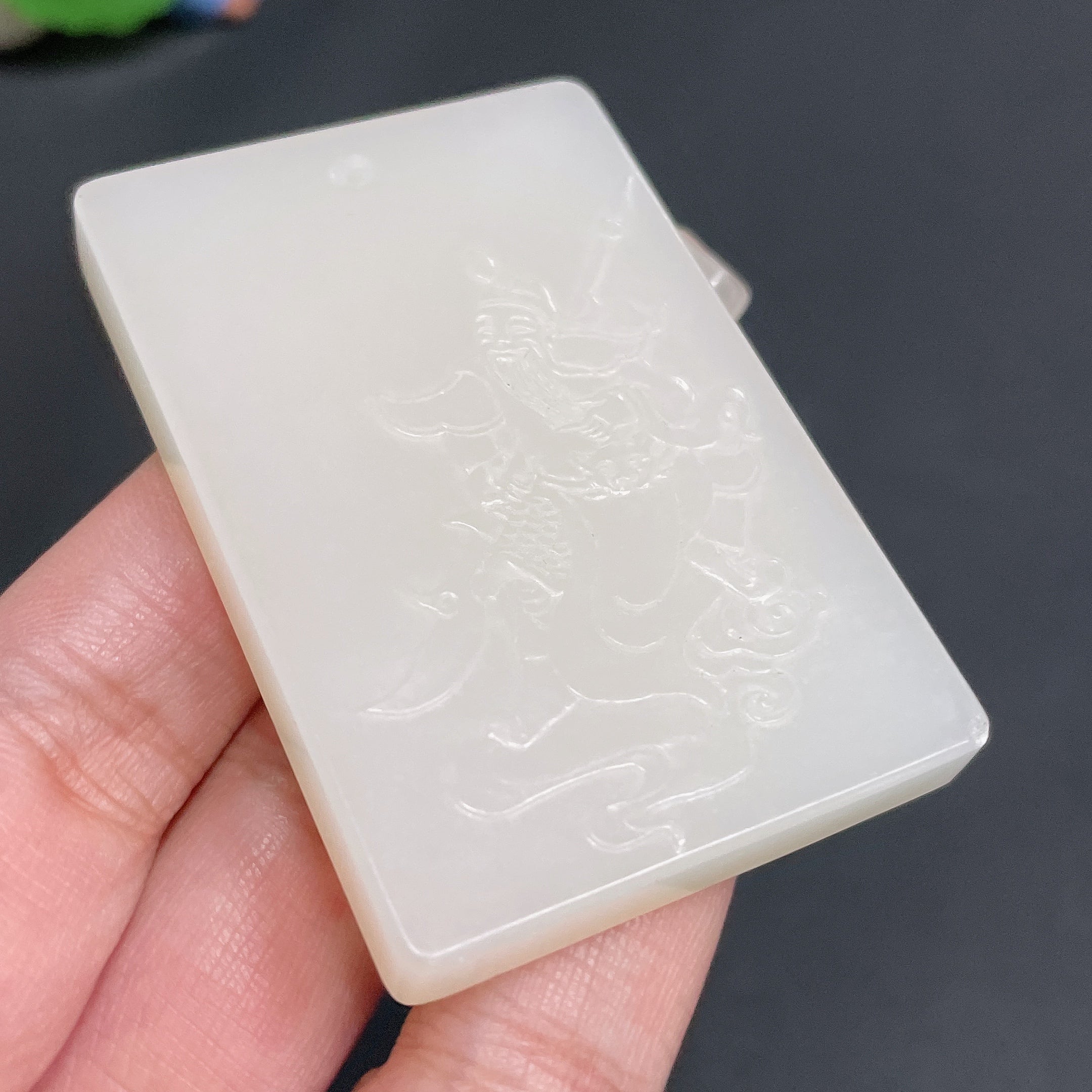 Hetian Jade Pendant Guan Gong Total Weight About 48.6g