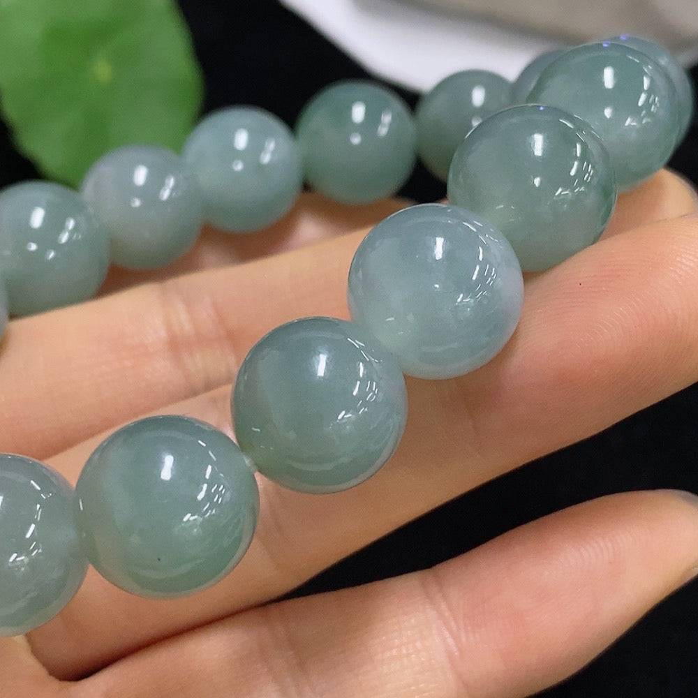Jadeite Bracelet Size 12.5/13mm Approx. Total Weight About 59.77g