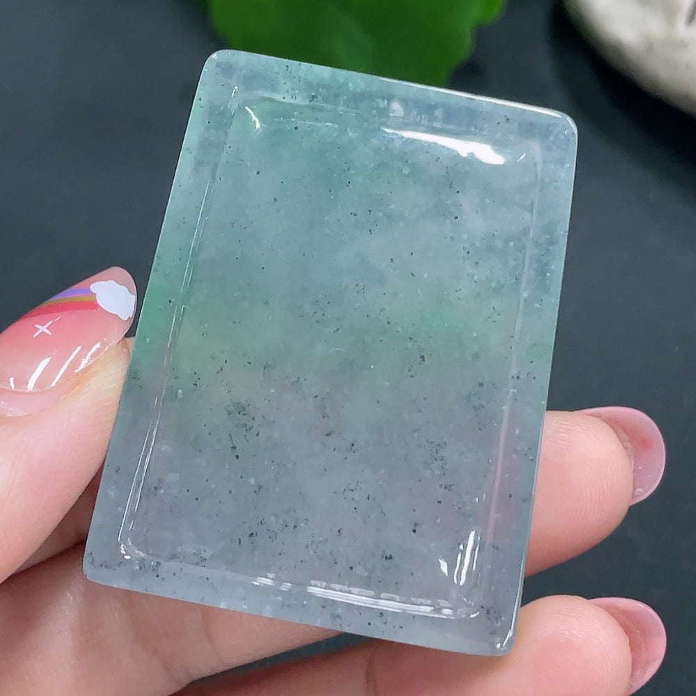 Jadeite Pendant Landscape Plaque Total Weight 33.499g