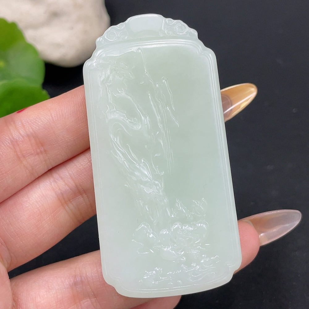 Hetian Jade Pendant Guanyin Total Weight About 66.5g