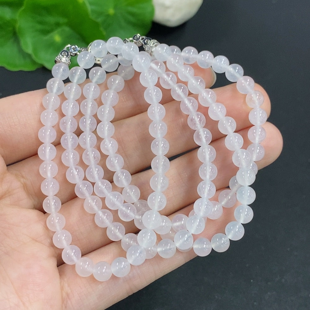 Jadeite Bead Necklace Non-Gold