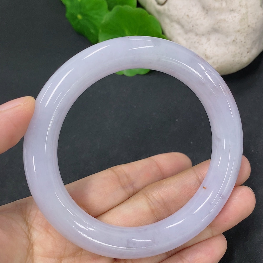 Jadeite Round Bangle, Total Weight Approx. 71g, Size 57.8