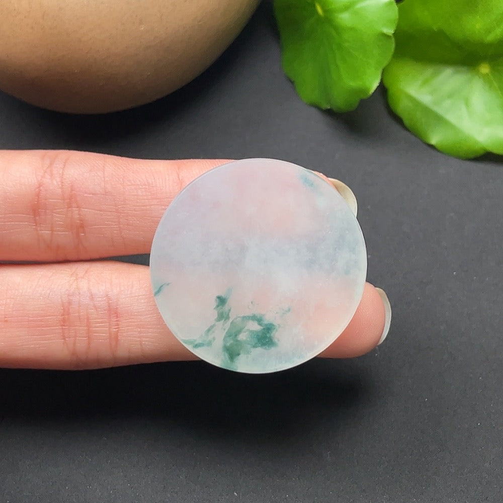 Jadeite Plain Pendant Total Weight Approx. 17.72g