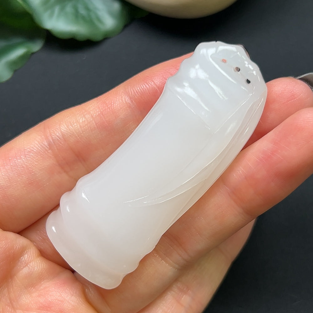 Hetian Jade Bamboo Pendant, Total Weight Approx. 36.59g
