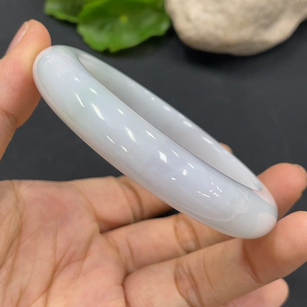 Jadeite Round Bangle | Huiliu Certified