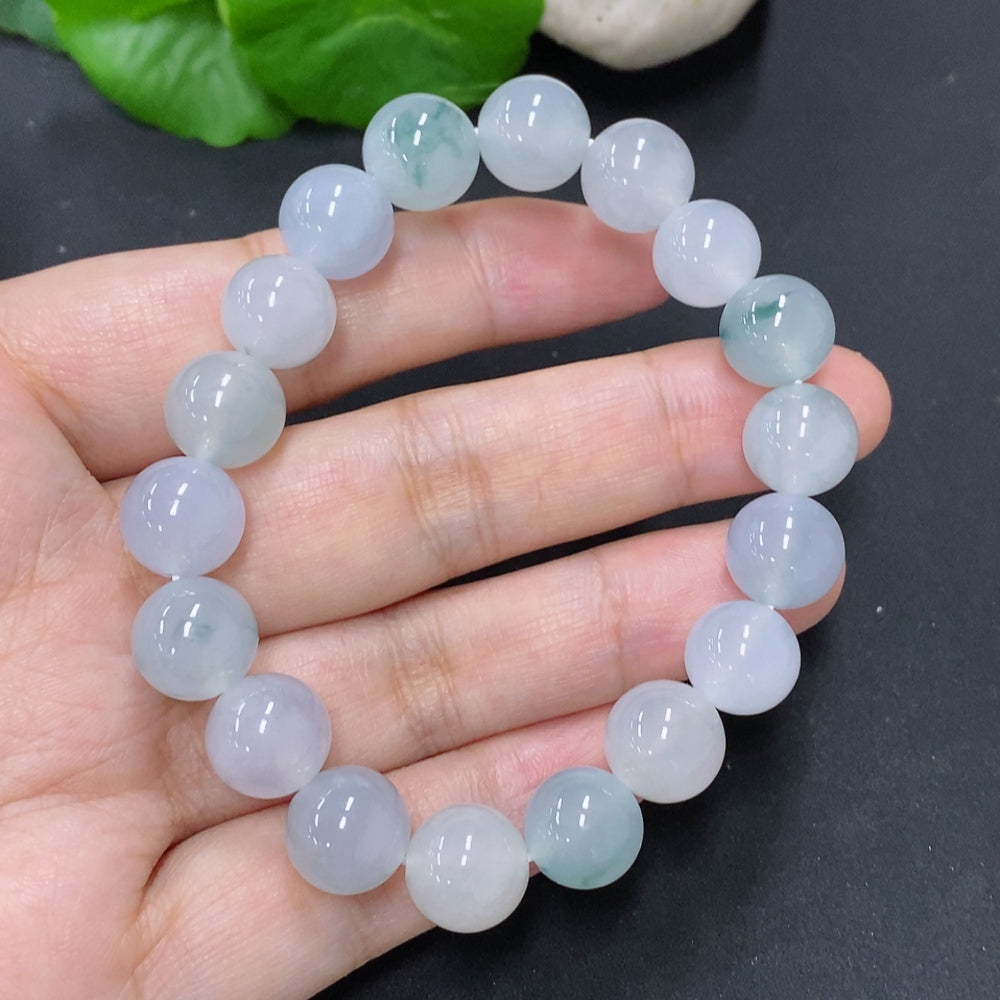 Jadeite Bead Necklace, Largest Bead