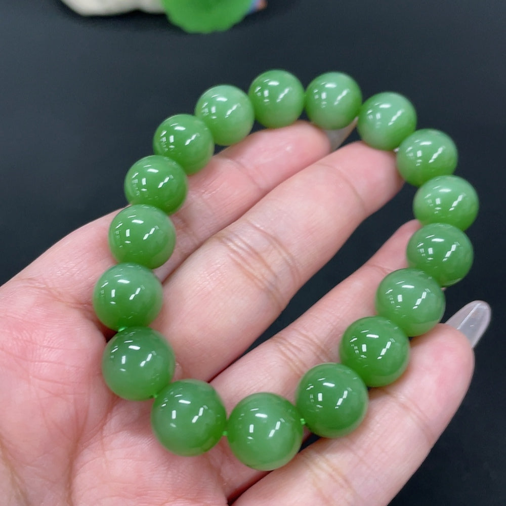 Hetian Jade Bracelet, Approx. 11.7mm, Total Weight Approx. 46.5g