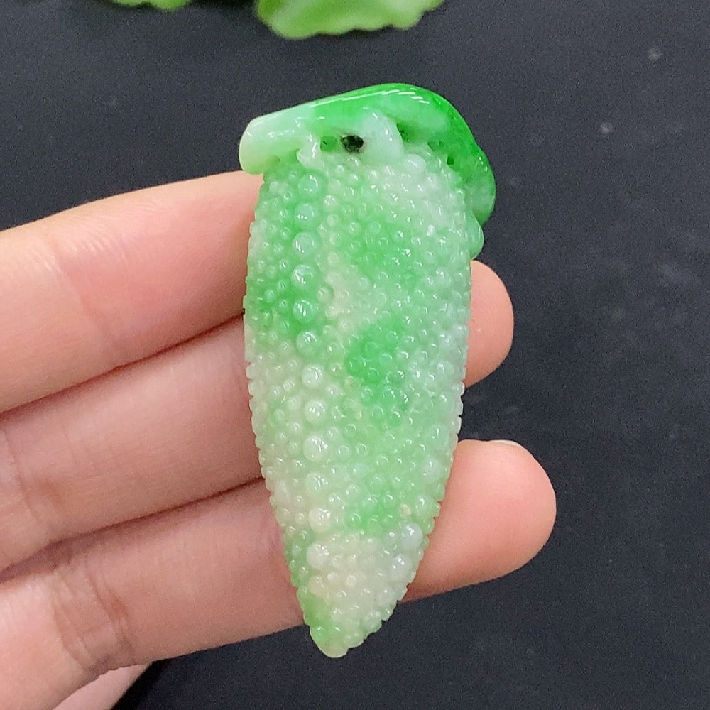 Jadeite Grape Pendant, Total Weight Approx. 22g