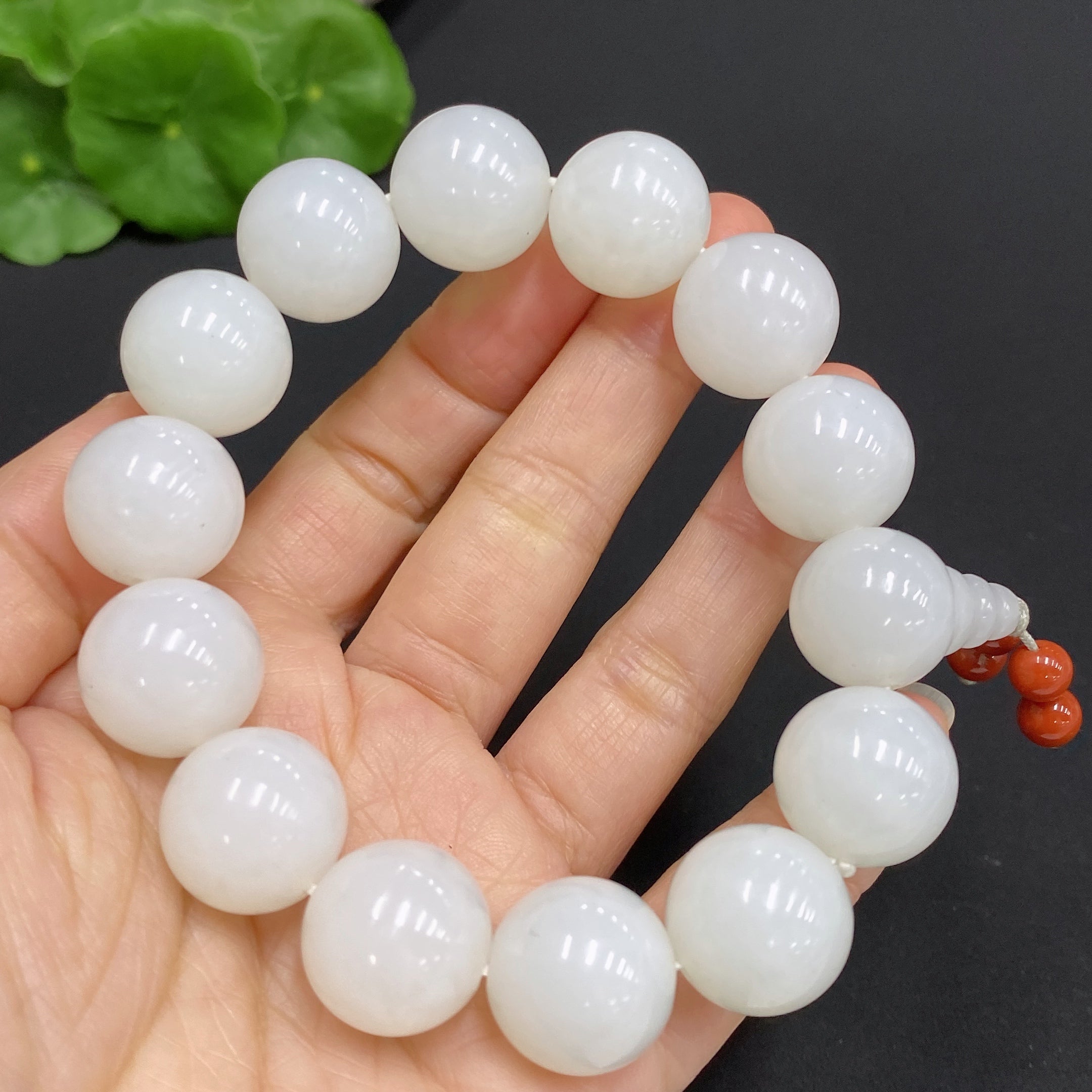 Hetian Jade Bracelet approx.15.7mm total weight approx.87.5g with non-Hetian Jade beads