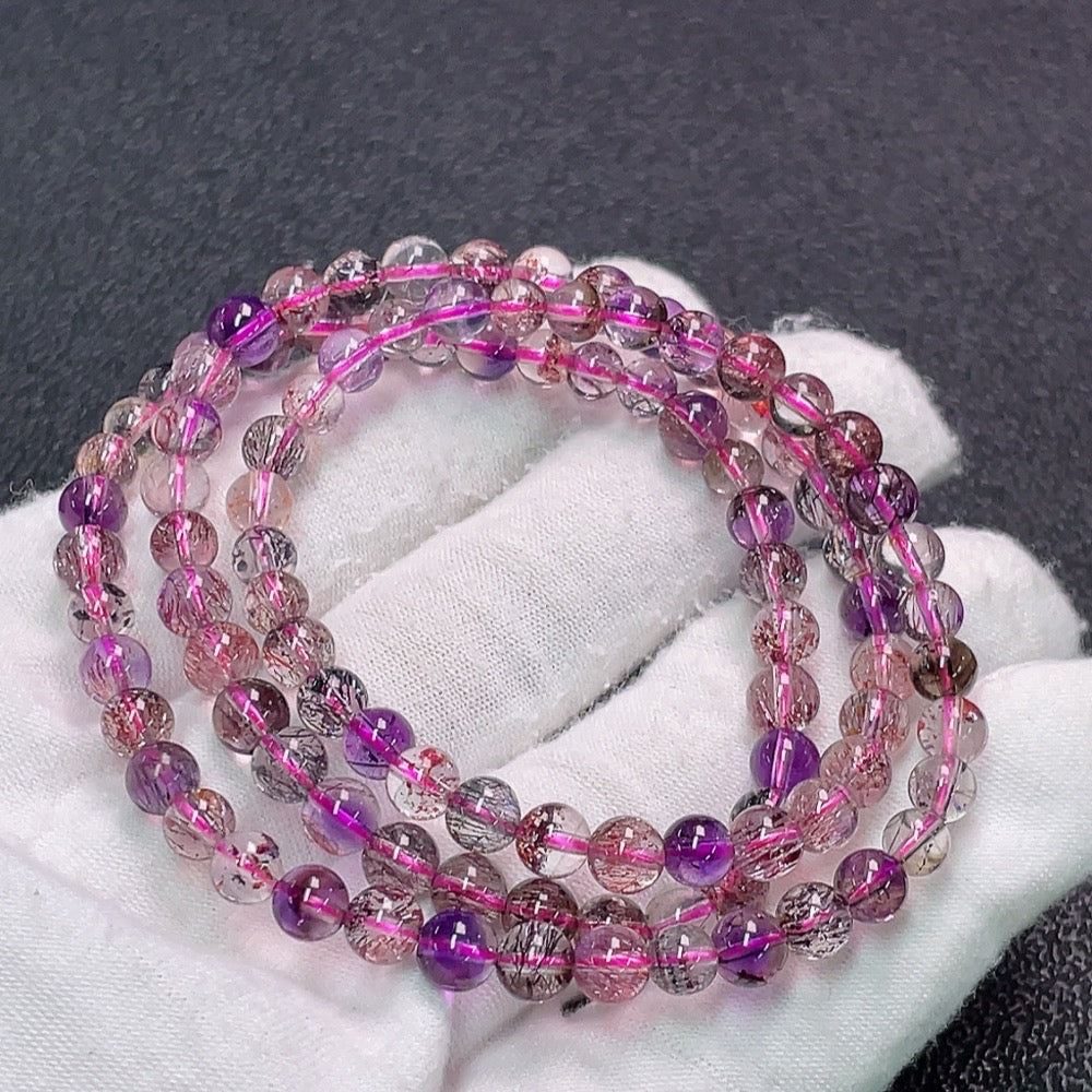 Crystal Bead Strand Total Weight Approx. 22.43g Size 5.8mm