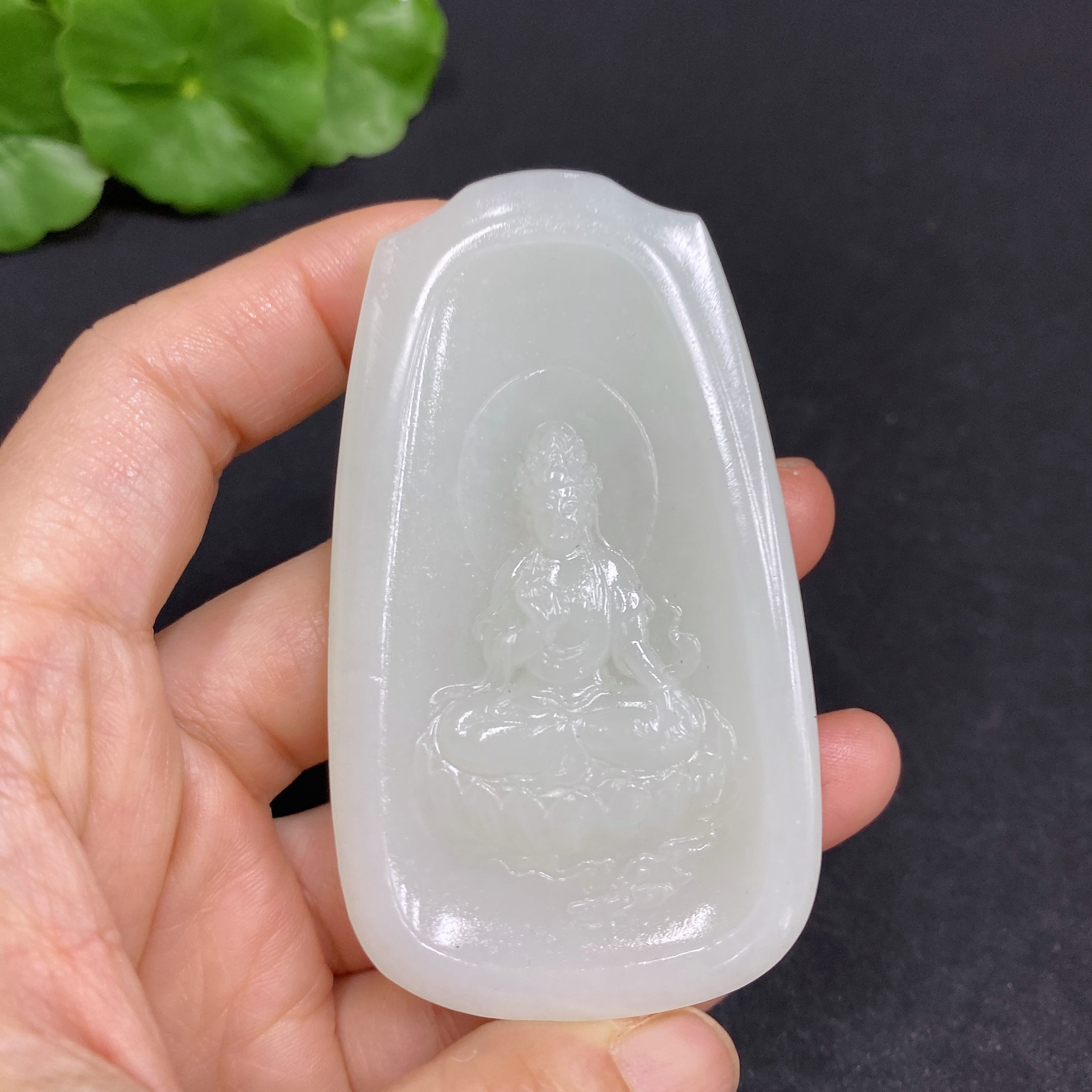 Hetian Jade Pendant Guanyin Total Weight Approx. 54.5g