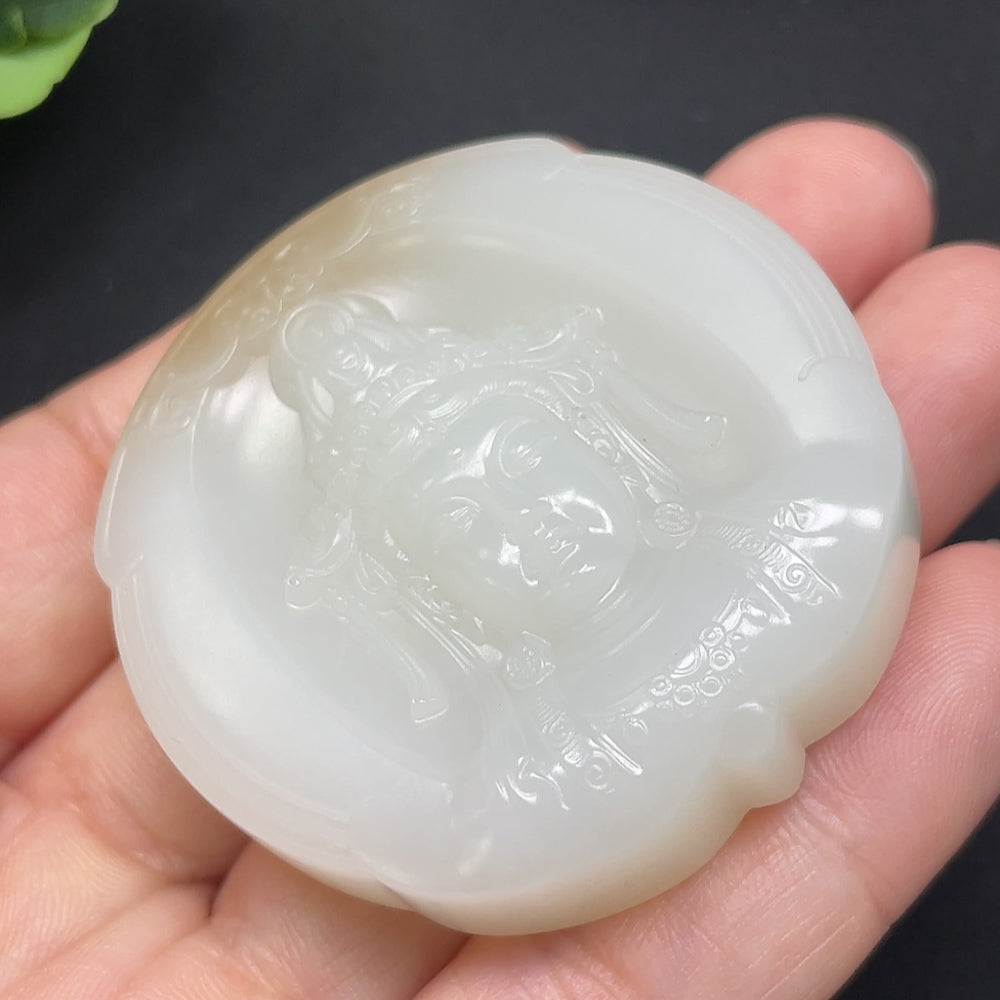 Hetian Jade Guanyin Pendant