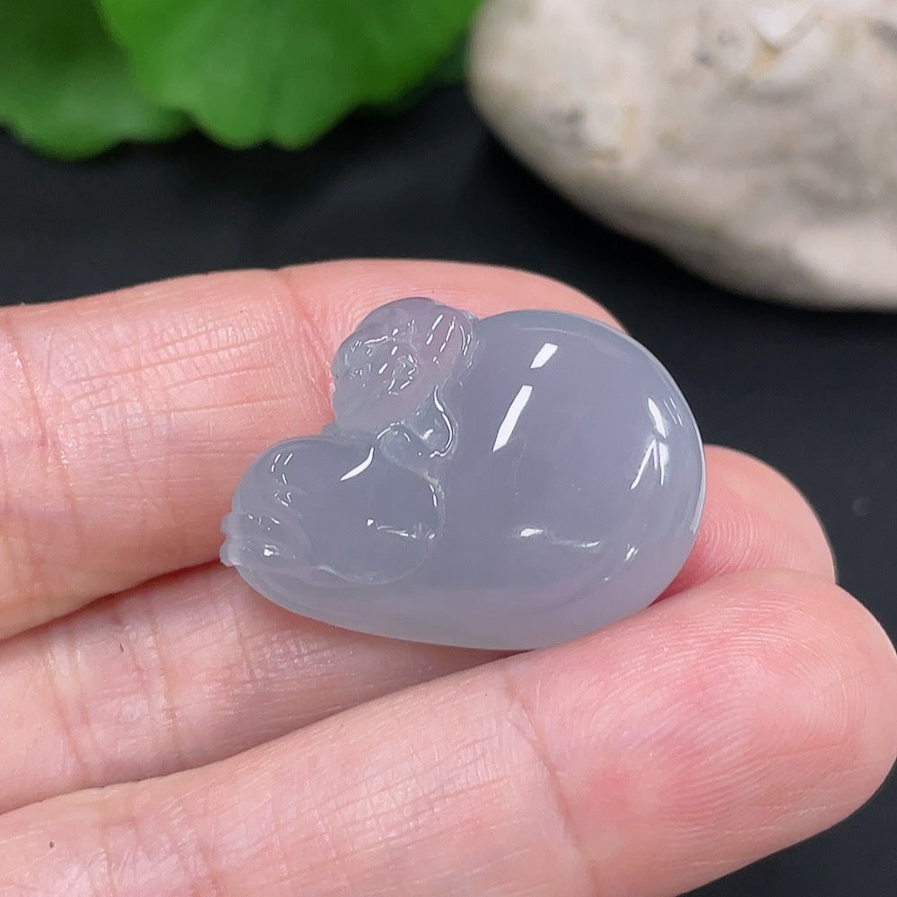 Jadeite Money Bag Pendant, Total Weight Approx. 8.8g