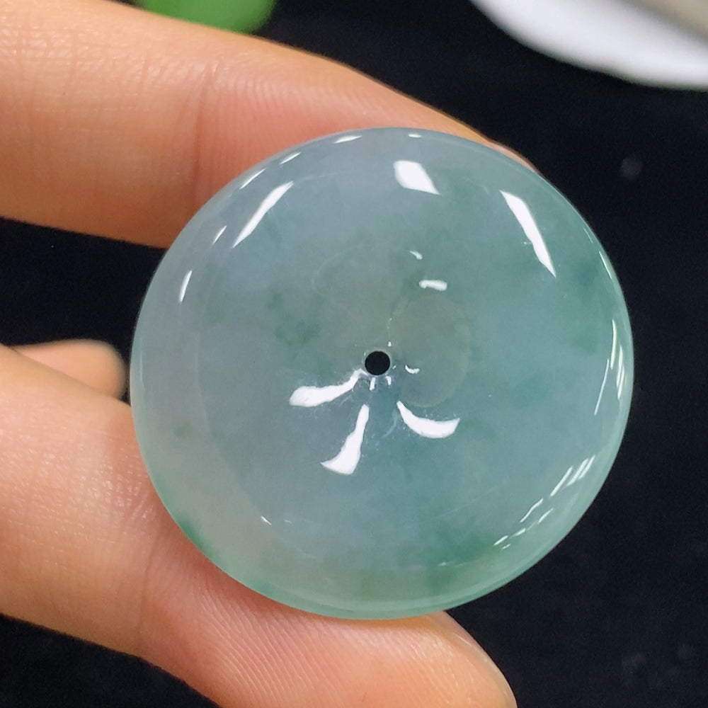 Jadeite Pendant Safety Buckle Total Weight Approx. 10.5g
