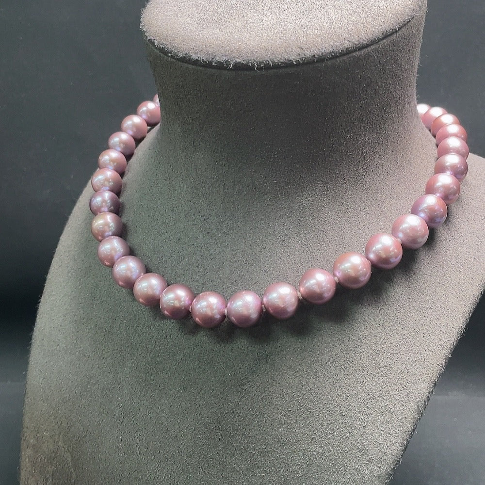 Pearl Necklace Non-Gold Total Weight Approx. 76.5g Size 10.9/11.8mm