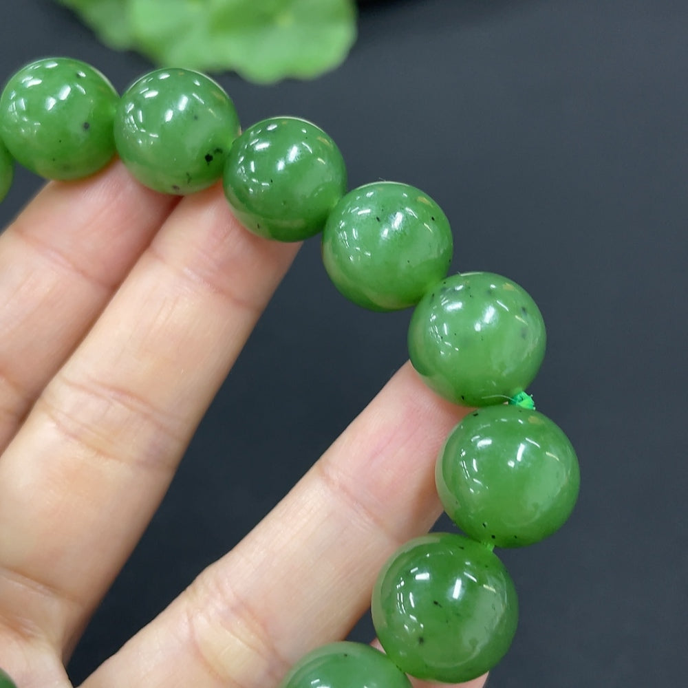 Hetian Jade Bracelet, Approx. 12.8mm, Total Weight Approx. 54.3g