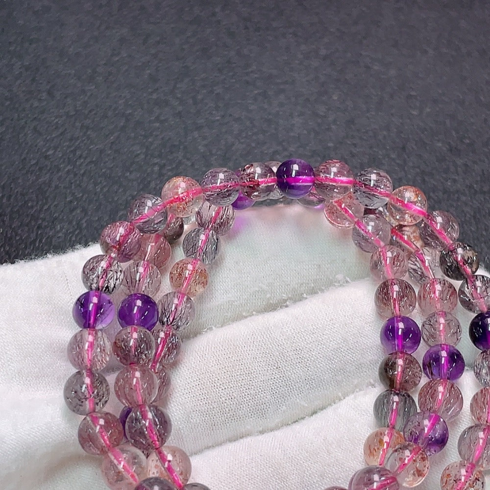 Crystal Bead Strand Total Weight Approx.35.14g Size About 6.5mm