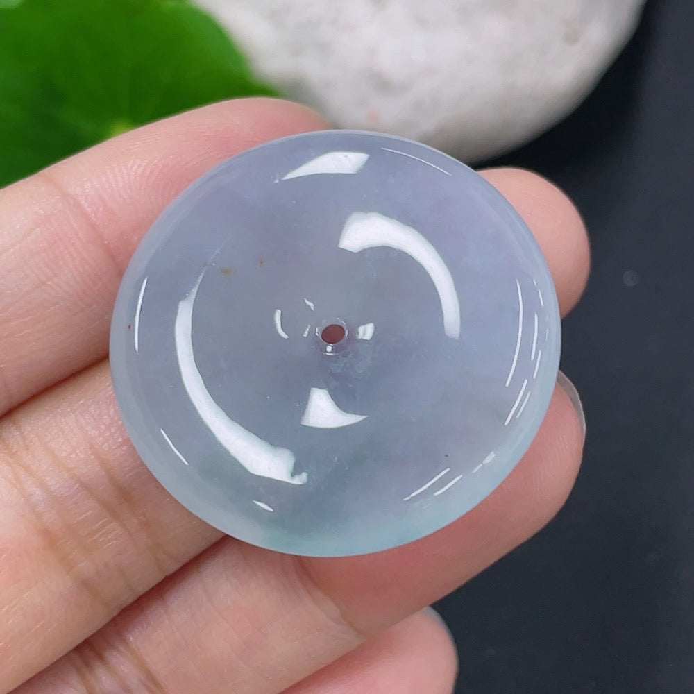 Jadeite Pendant Peace Buckle Total Weight Approx. 10.93g