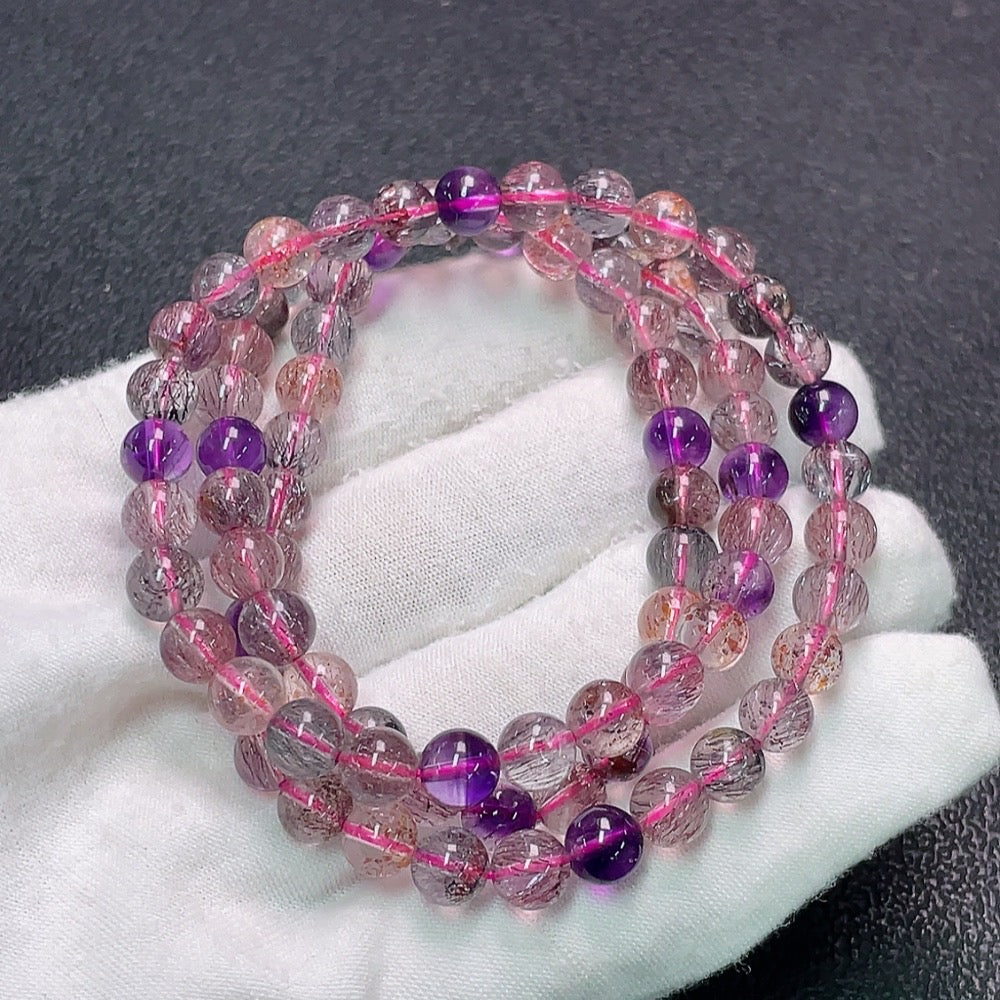 Crystal Bead Strand Total Weight Approx.35.14g Size About 6.5mm