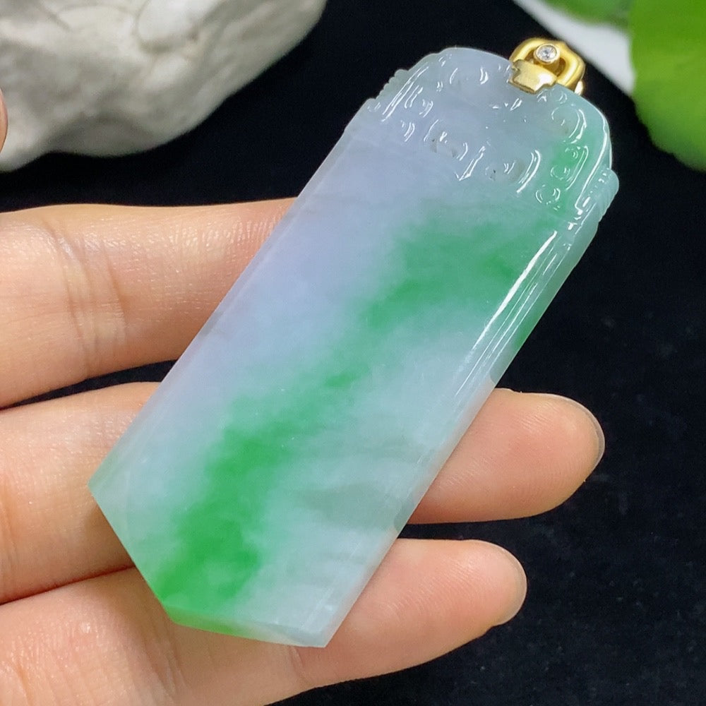 Jadeite Antique Pendant 18k Non-Diamond