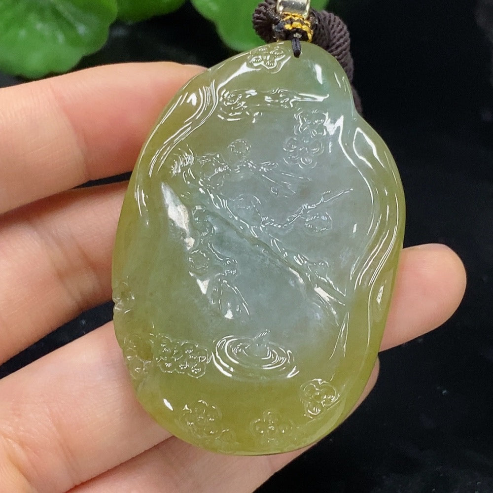 Jadeite Landscape Pendant