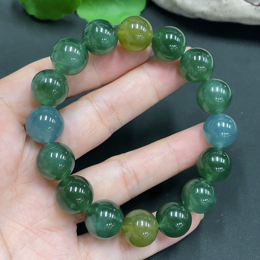 Jadeite Bracelet  Diameter Approx. 12.8mm  Total Weight 57.283g