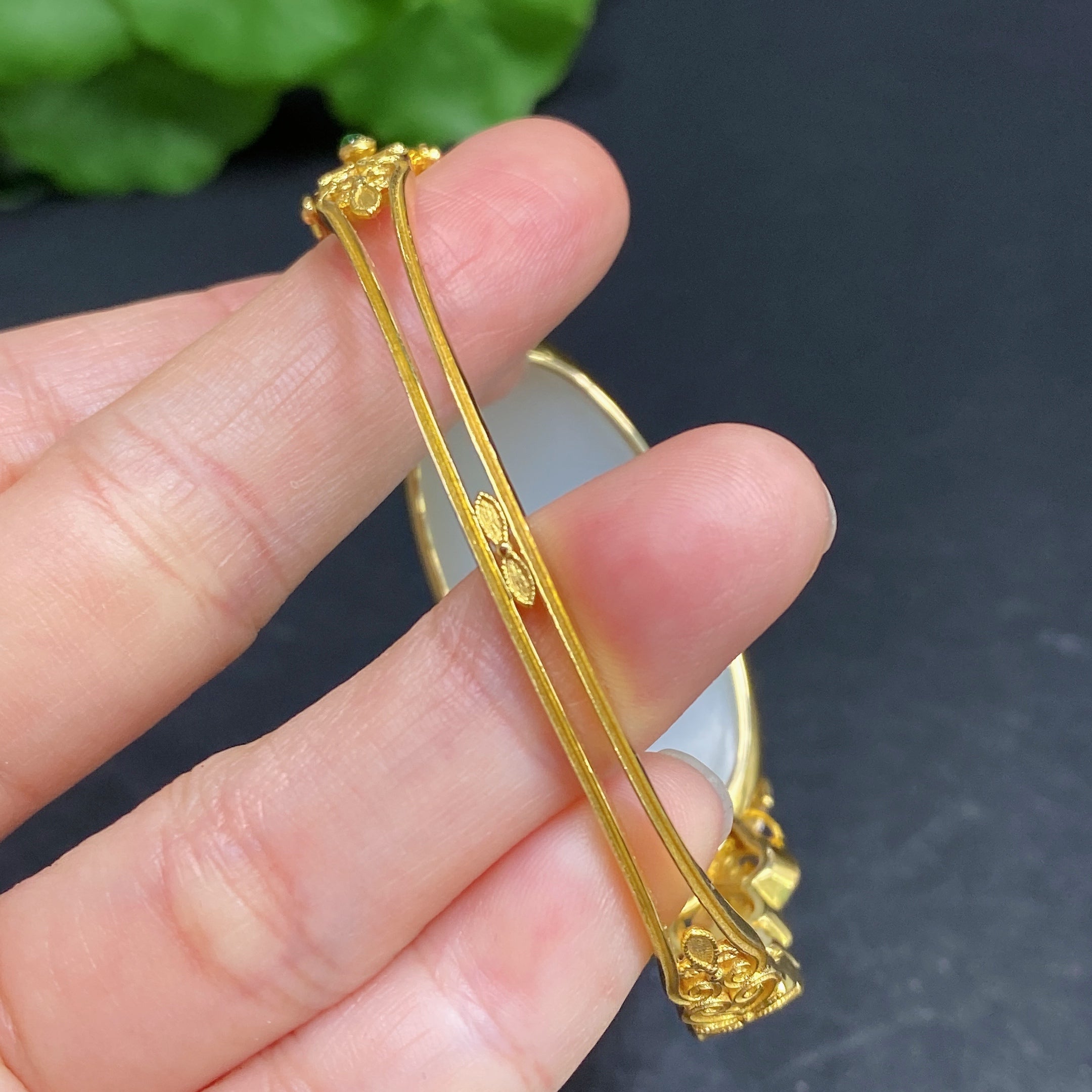 Hetian Jade Inlaid Bracelet